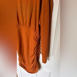 ♥️ Daily Practice - Anthropology - Size X Large - Rust Orange Long Sleeve Dress